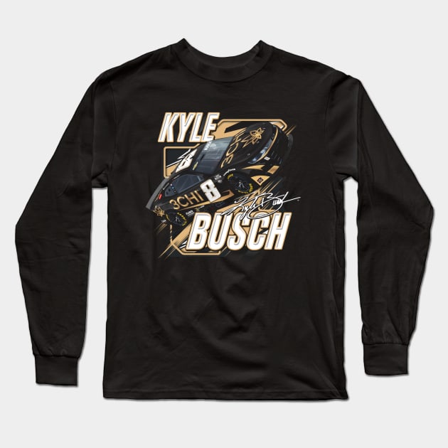 Kyle Busch Racing Team Long Sleeve T-Shirt by art.Hamdan